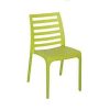 Пластмасов стол с решетъчен гръб Зелен