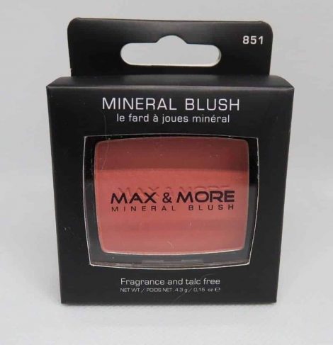 Max & More Минерален Руж с Огледалце и Четка – Peach