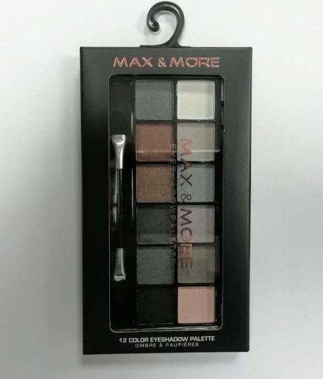 Max & More Eyeshadow Palette Палитра Сенки за Очи – 12 Цвятa