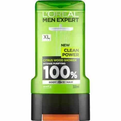 L´Oréal Men Expert Душ Гел – Clean Power 300 ml.