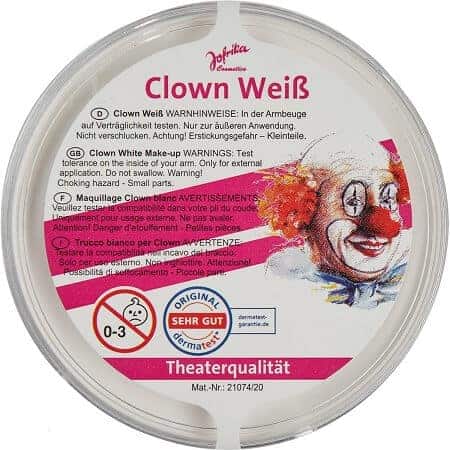 Jofrika Театрален Грим - Бял Clown-Weiss