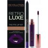 Revolution Retro Luxe Червило + Молив за Устни Matte Lip Kit - Royal