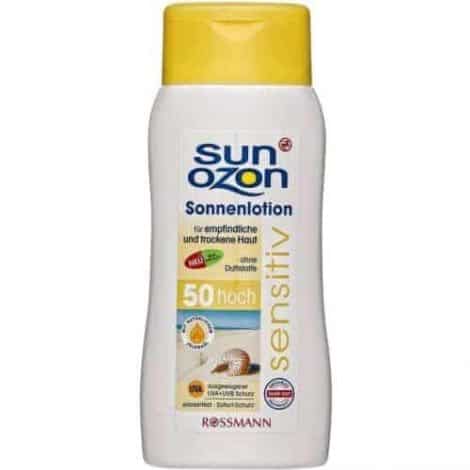 Rossmann Sun Ozon Слънцезащитен Крем - Sensitiv SPF 50/200 ml.