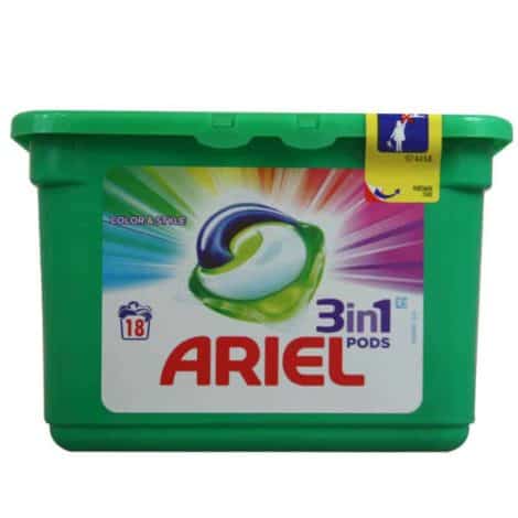 Капсули за Цветно Пране Ariel 3in1 Pods 18 изпирания