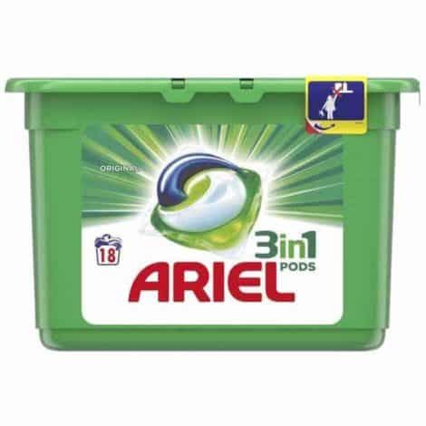 Капсули за Пране Ariel 3in1 Pods Original 18 изпирания
